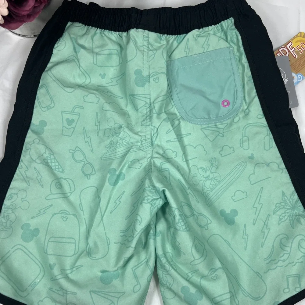 DISNEY Store Mickey Mouse Swim Trunks for Boys UPF 50+ NEW WITH TAG (Size‎ 9/10)